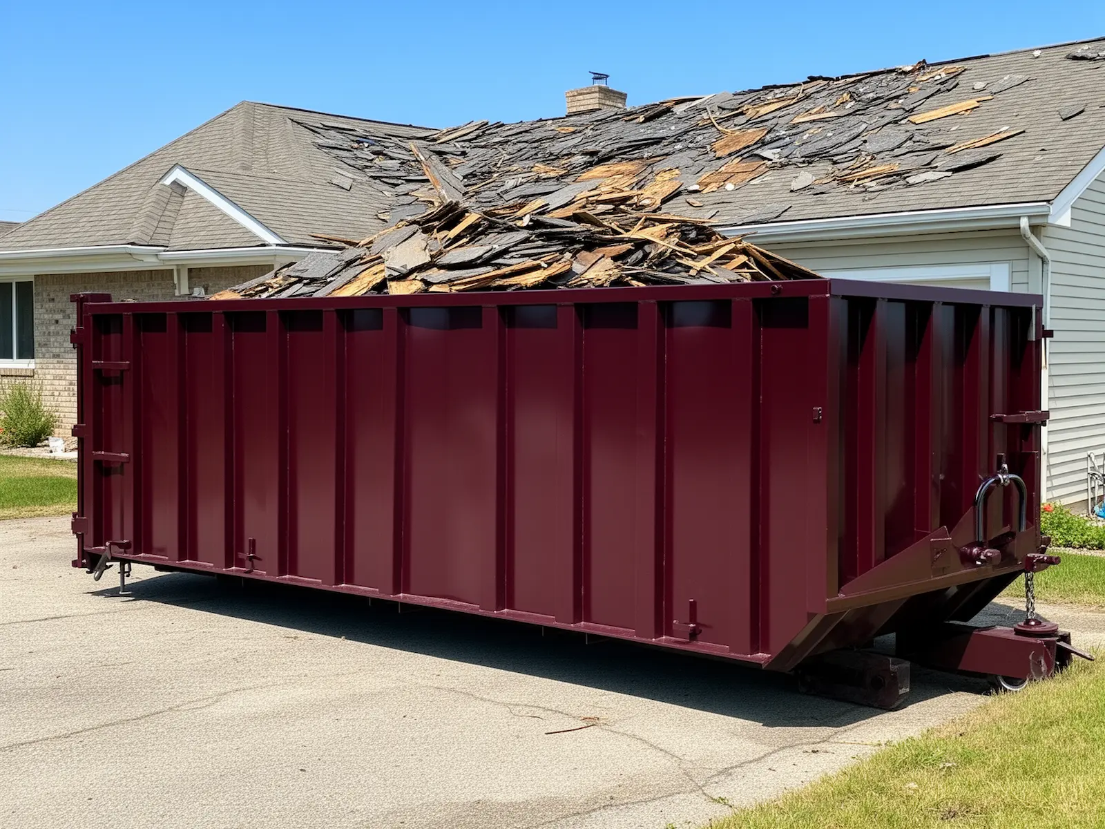 Roll-off dumpster from True North Dumpster Rental in Fort Myers, FL